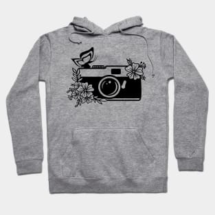 Floral Camera Shirt, Watercolor Shirt, Cameraman Shirt, Gardening Shirt, Watercolor Lover , Camera Lover, Gift For Photo Lover, Floral Shirt Hoodie